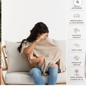 We are Amma cocoon nursing cover natural